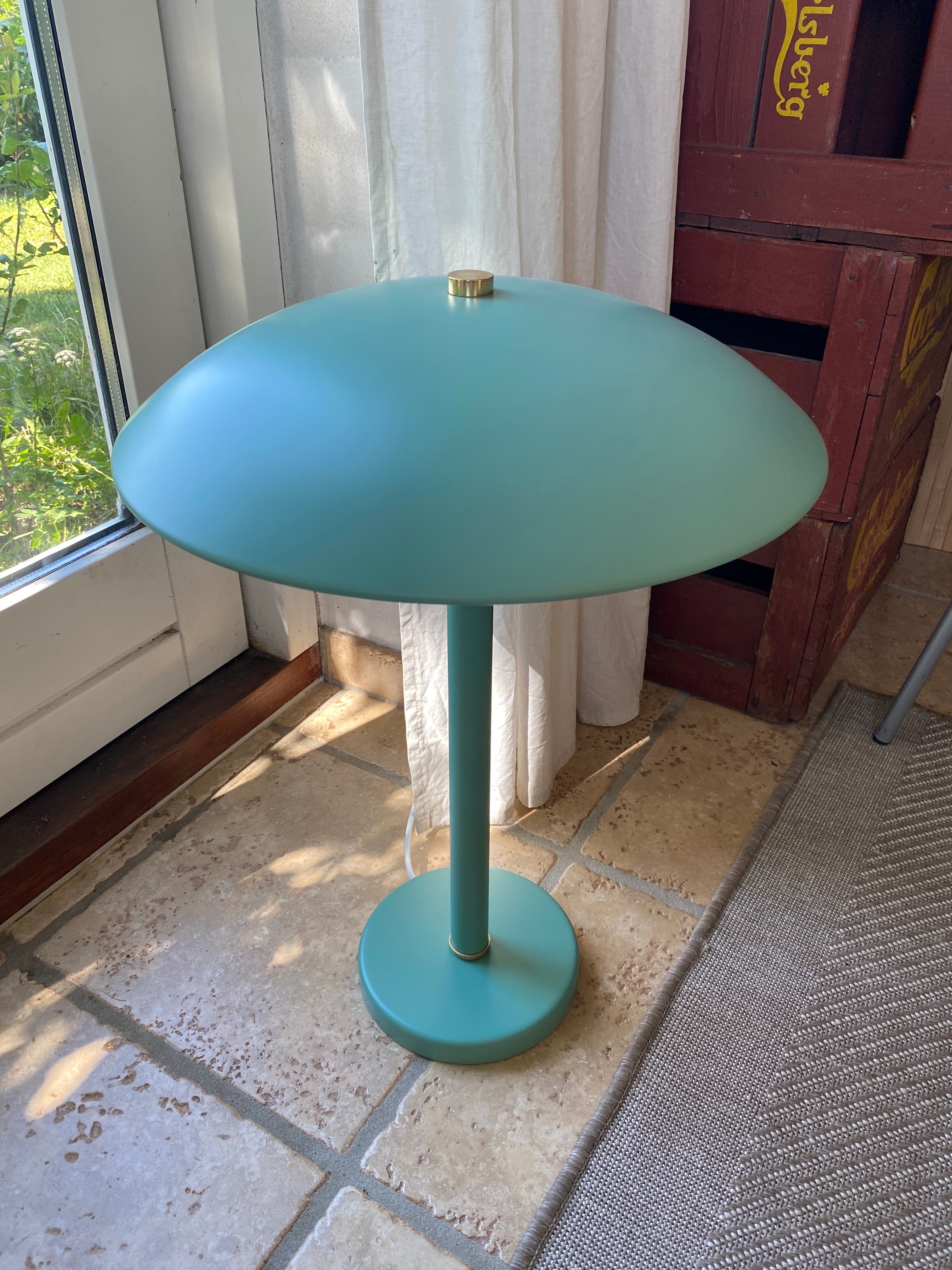 Lækker grøn bordlampe
