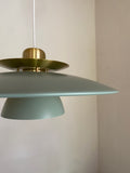 Skøn mørkegrøn lampe
