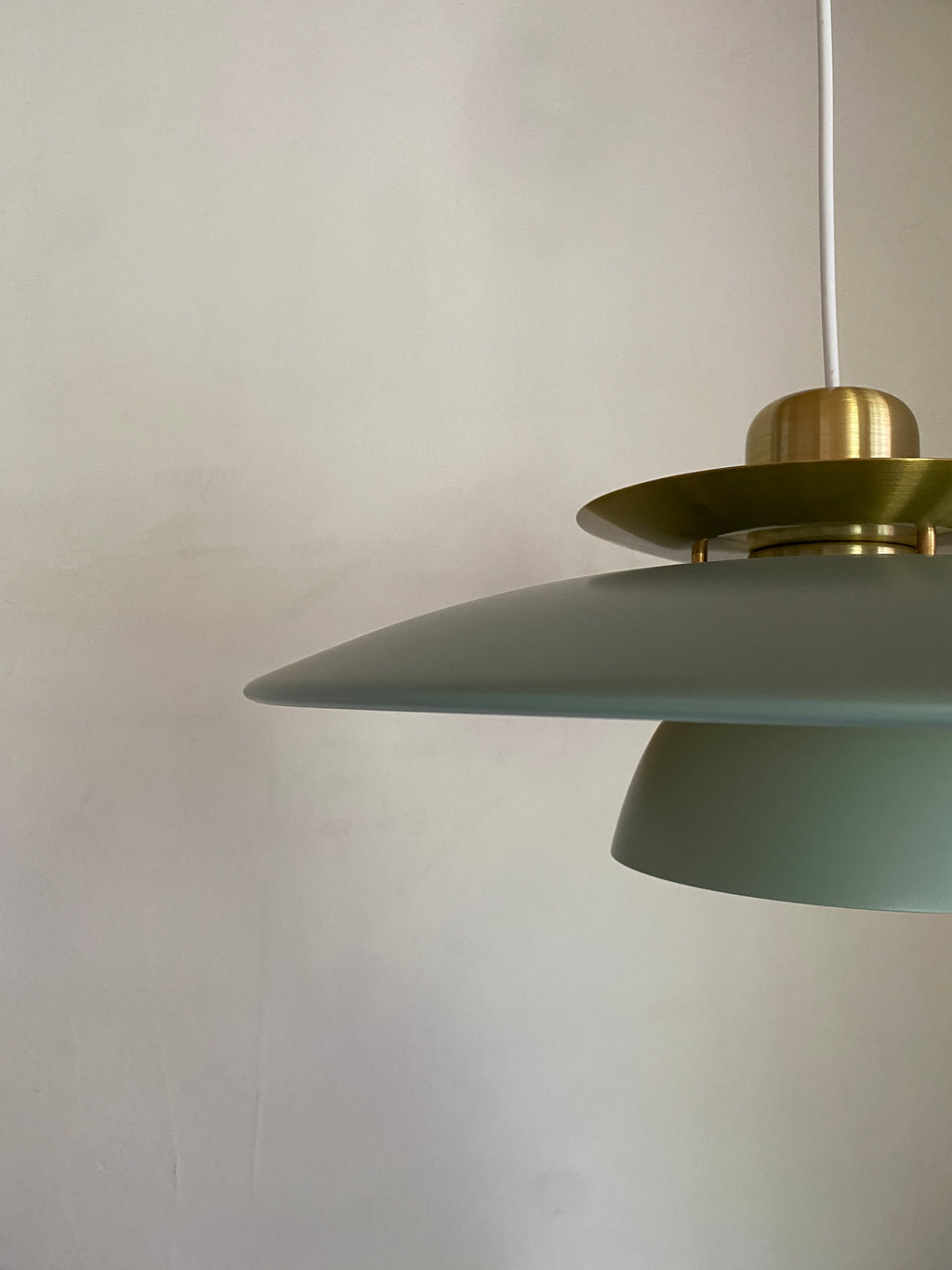 Skøn mørkegrøn lampe
